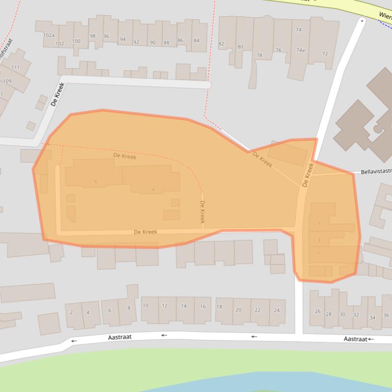 Kaart van postcodegebied 7604AW.