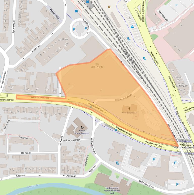 Kaart van postcodegebied 7604BB.