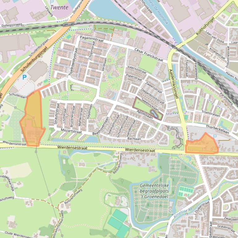 Kaart van postcodegebied 7604BE.