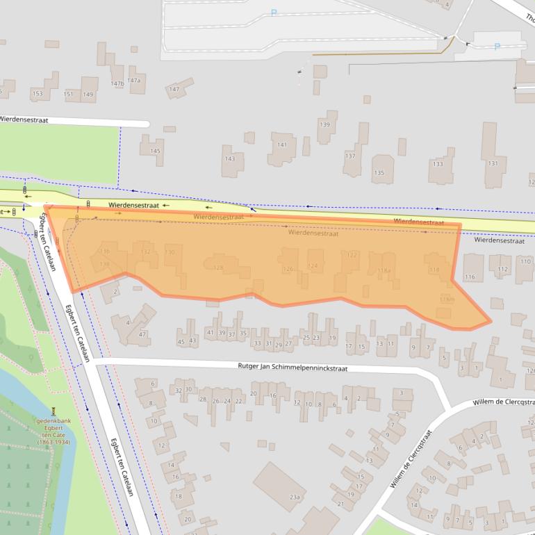 Kaart van postcodegebied 7604BM.