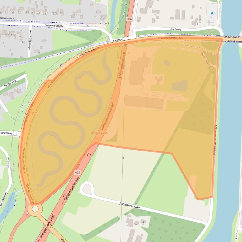 Kaart van postcodegebied 7604BS.