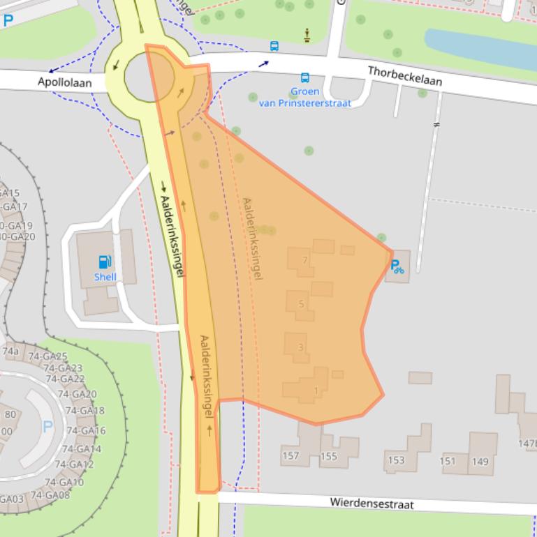 Kaart van postcodegebied 7604CC.