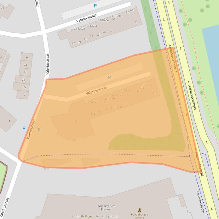 Kaart van postcodegebied 7604CH.