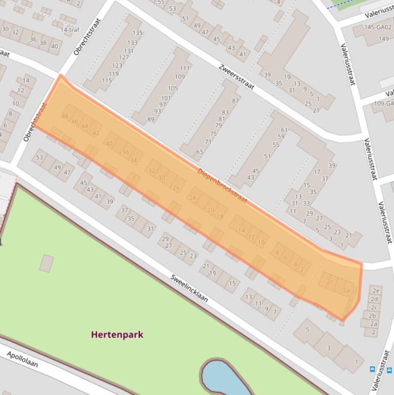 Kaart van postcodegebied 7604CZ.