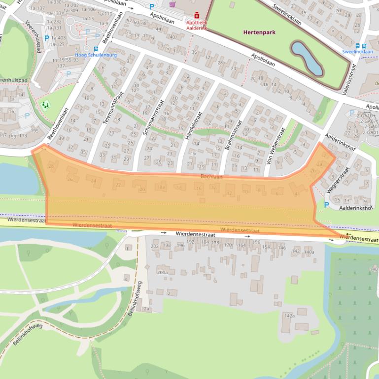 Kaart van postcodegebied 7604EP.