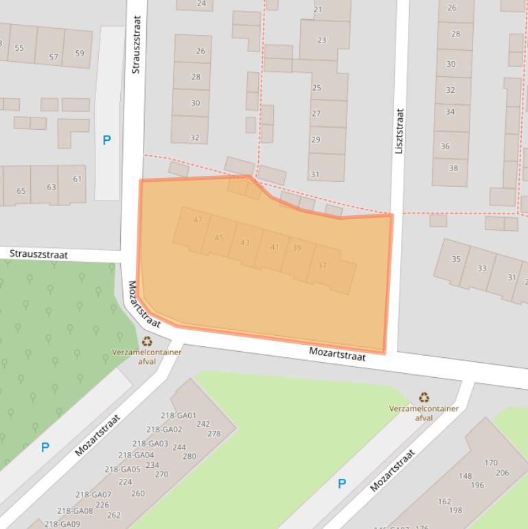 Kaart van postcodegebied 7604GN.