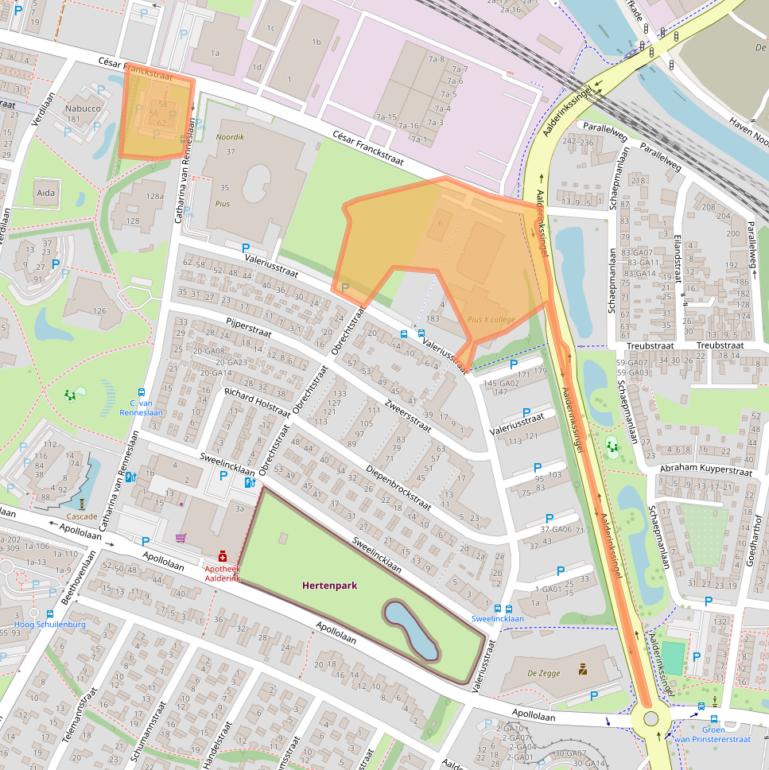 Kaart van postcodegebied 7604JG.