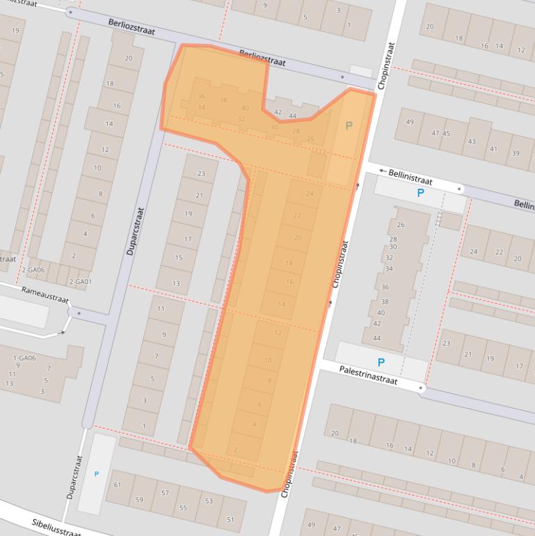 Kaart van postcodegebied 7604JH.