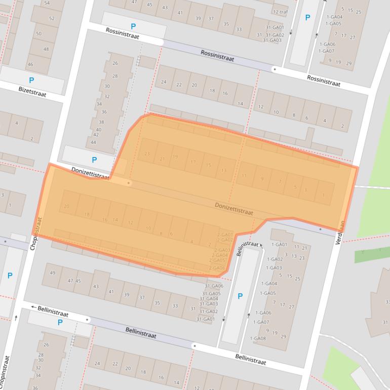 Kaart van postcodegebied 7604JN.