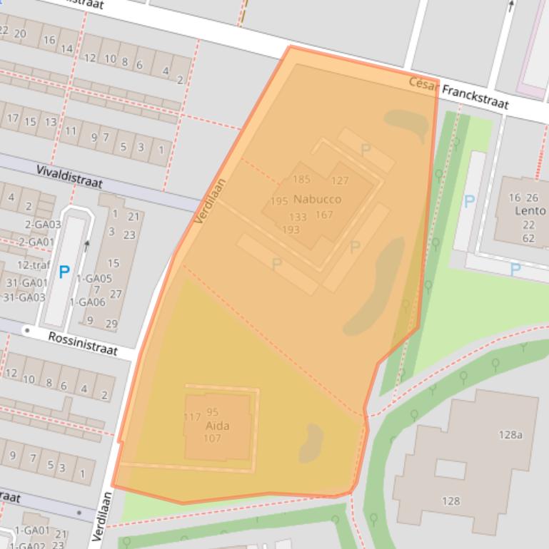 Kaart van postcodegebied 7604JW.