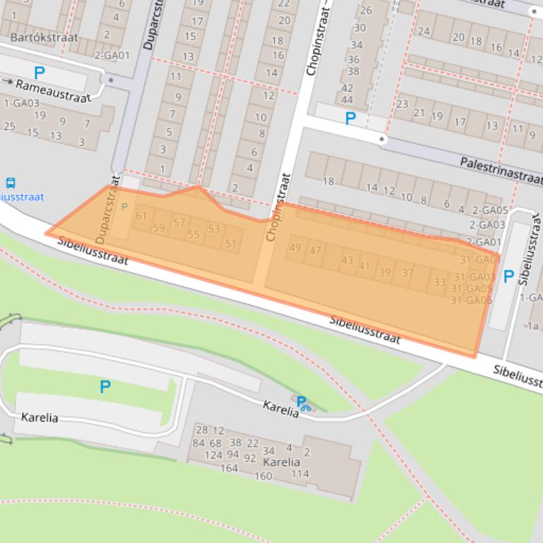 Kaart van postcodegebied 7604KC.