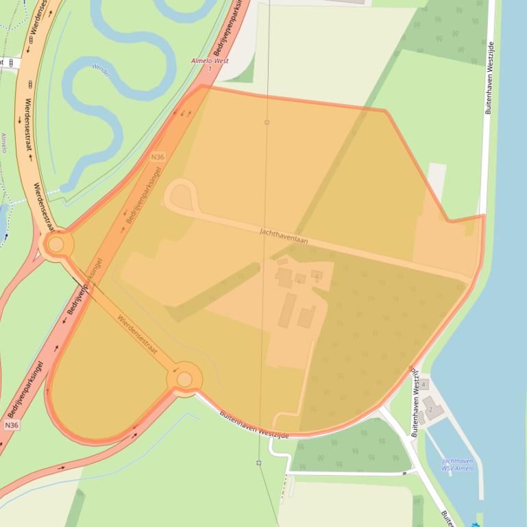 Kaart van postcodegebied 7604PS.