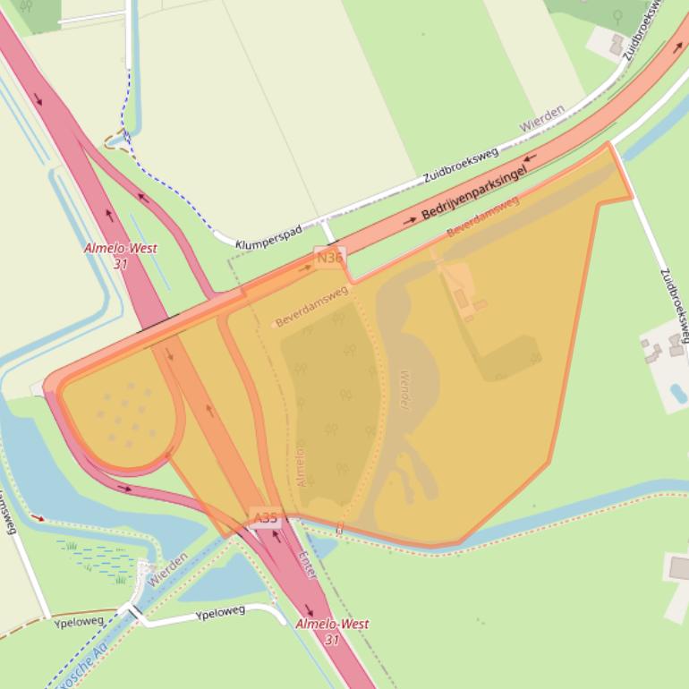 Kaart van postcodegebied 7604PZ.