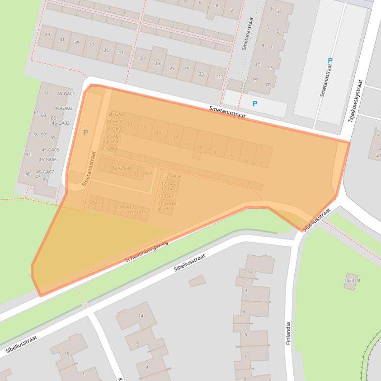 Kaart van postcodegebied 7604SG.