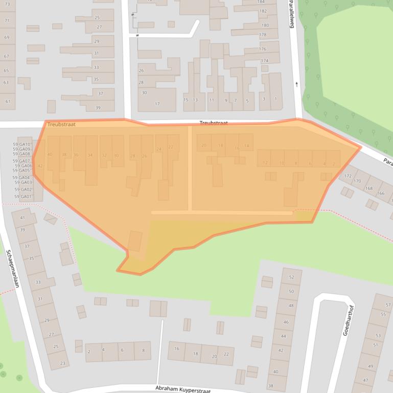 Kaart van postcodegebied 7604TK.
