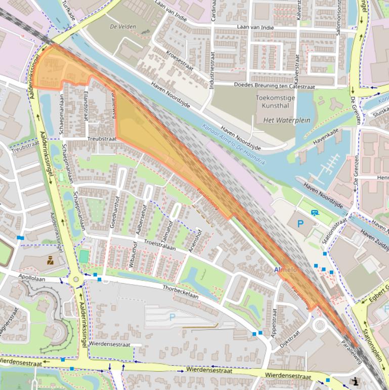 Kaart van postcodegebied 7604TR.