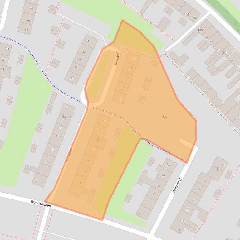 Kaart van postcodegebied 7604VK.