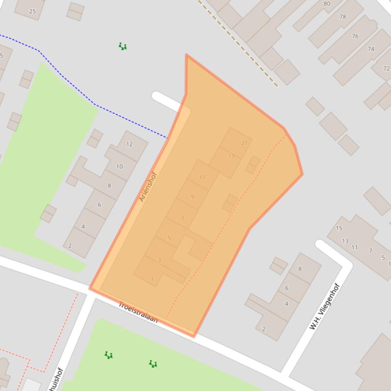 Kaart van postcodegebied 7604VM.