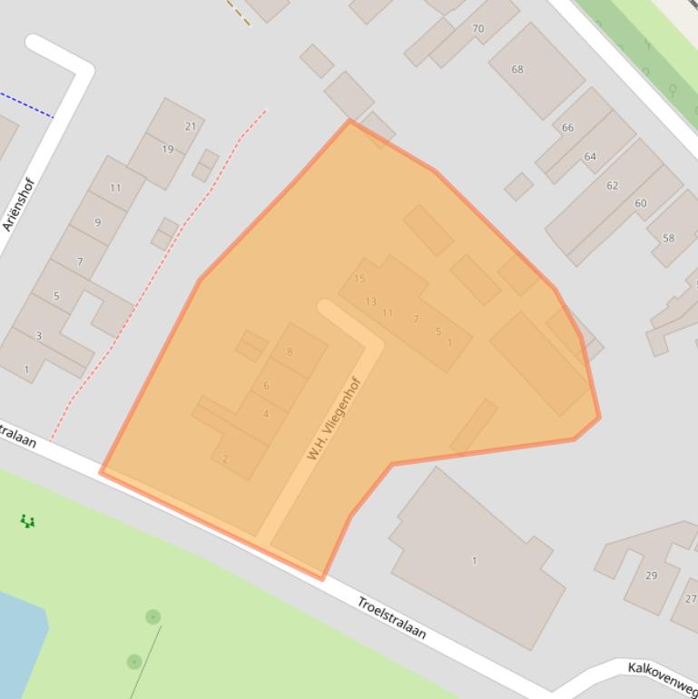 Kaart van postcodegebied 7604VN.