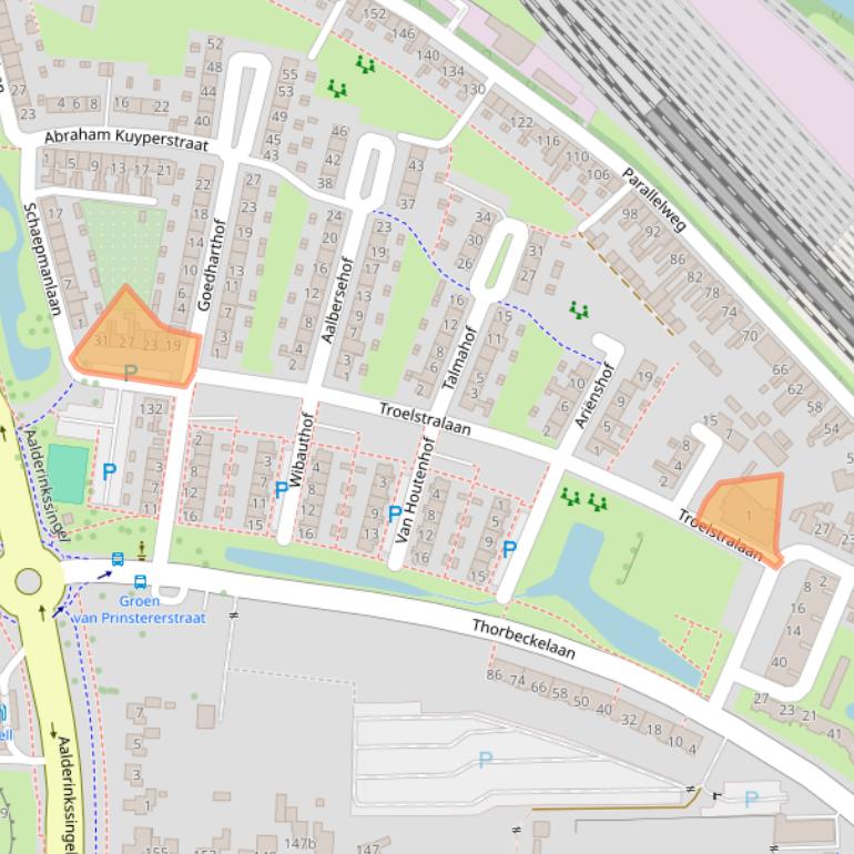 Kaart van postcodegebied 7604VW.