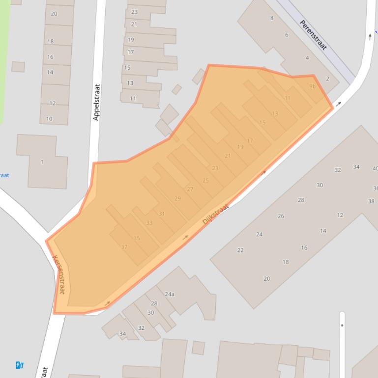 Kaart van postcodegebied 7604XZ.