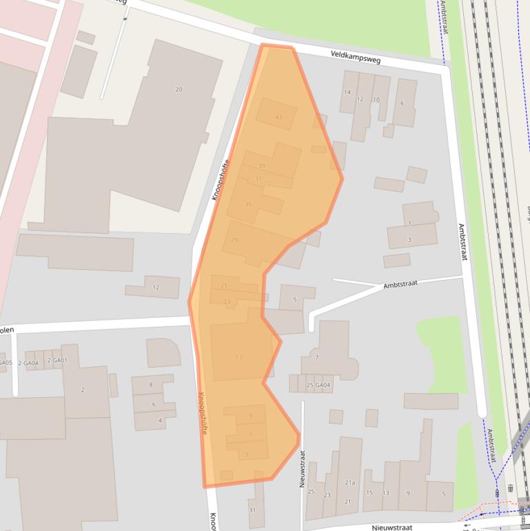 Kaart van postcodegebied 7605AM.