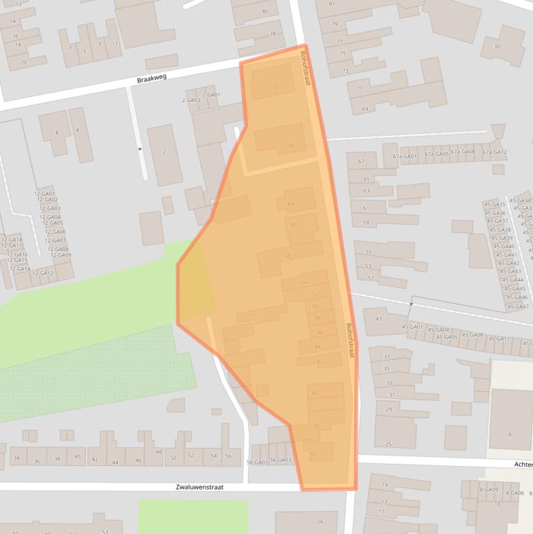 Kaart van postcodegebied 7605AW.