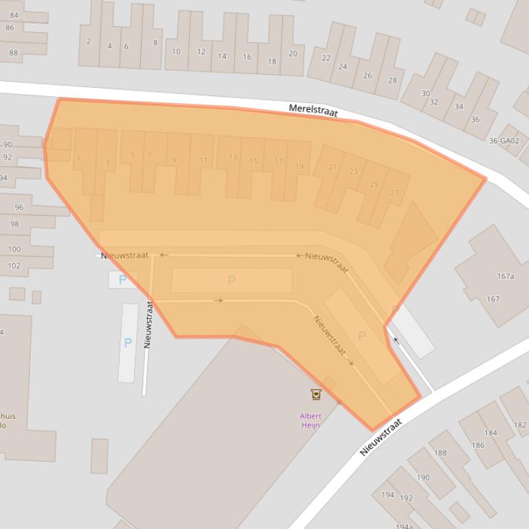 Kaart van postcodegebied 7605BG.