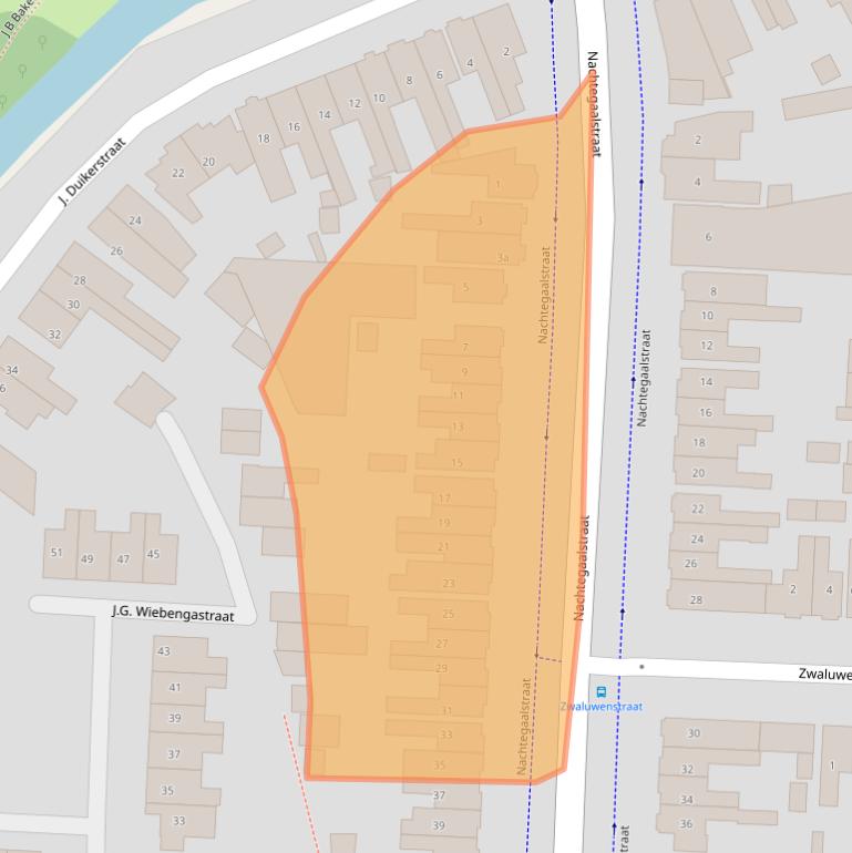 Kaart van postcodegebied 7605BJ.
