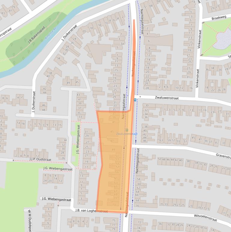 Kaart van postcodegebied 7605BK.