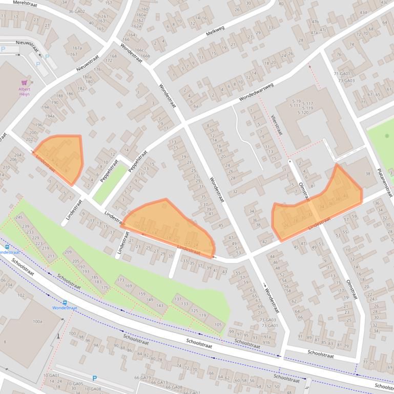 Kaart van postcodegebied 7605CD.