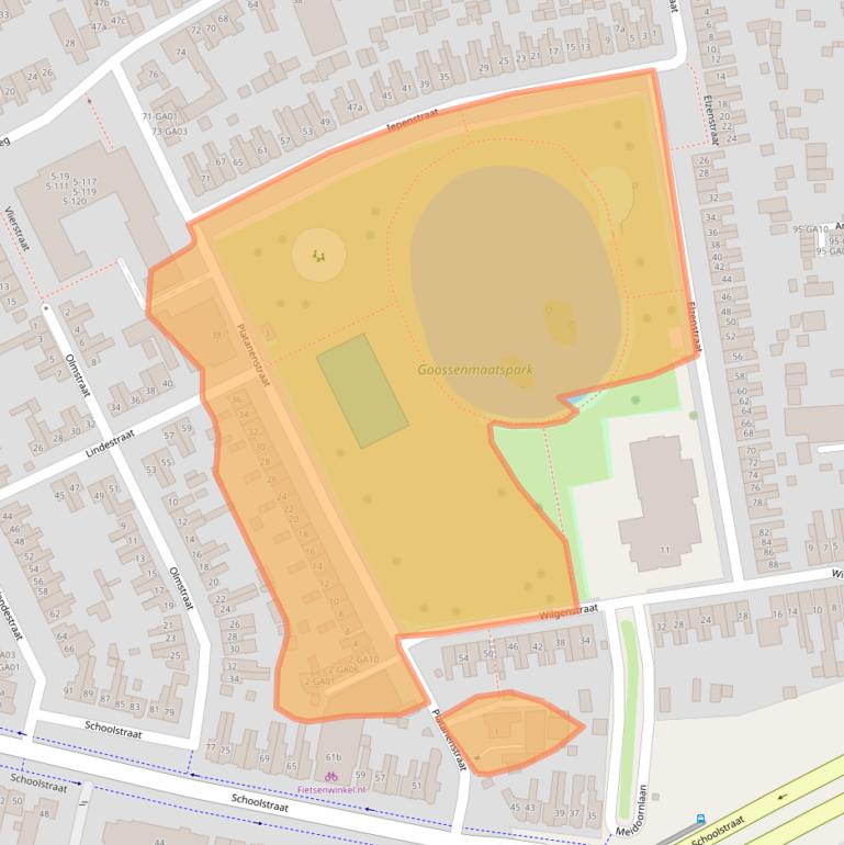 Kaart van postcodegebied 7605CP.