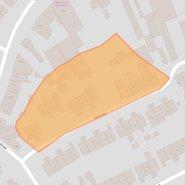 Kaart van postcodegebied 7605CS.