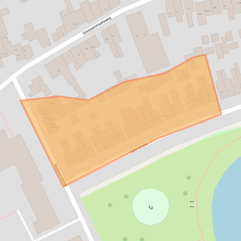 Kaart van postcodegebied 7605EE.