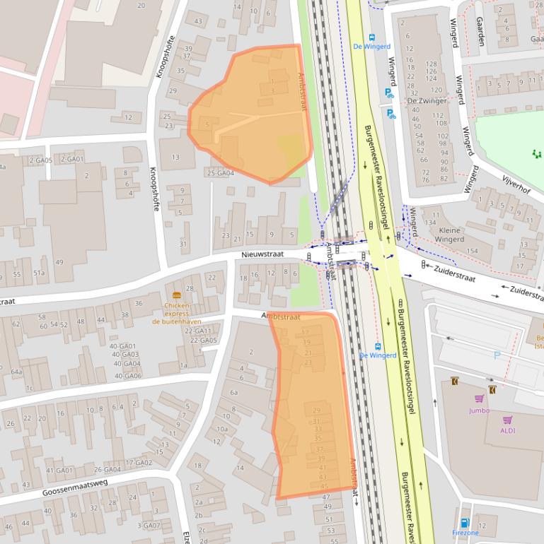 Kaart van postcodegebied 7605EN.