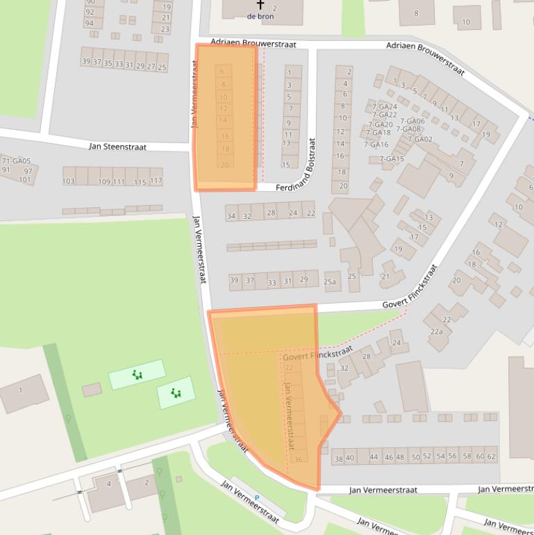 Kaart van postcodegebied 7606AE.