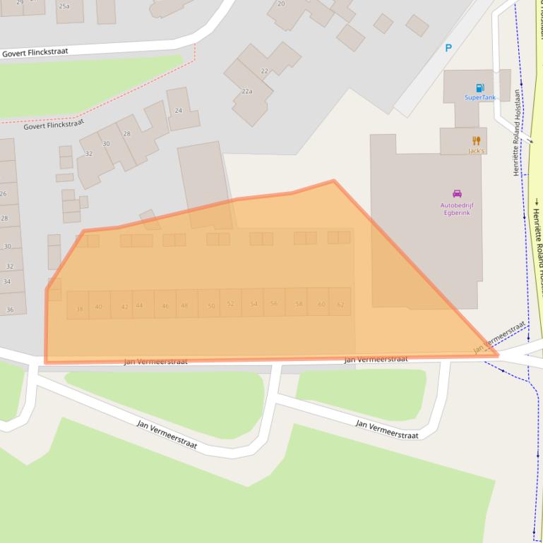 Kaart van postcodegebied 7606AG.