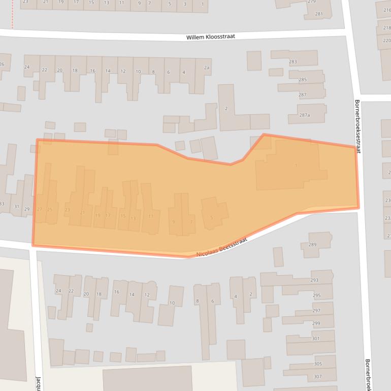 Kaart van postcodegebied 7606BC.