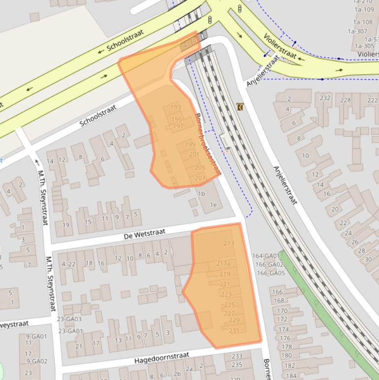 Kaart van postcodegebied 7606BK.