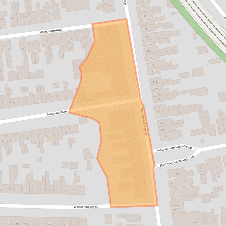 Kaart van postcodegebied 7606BL.