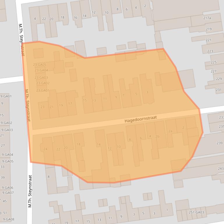 Kaart van postcodegebied 7606CW.
