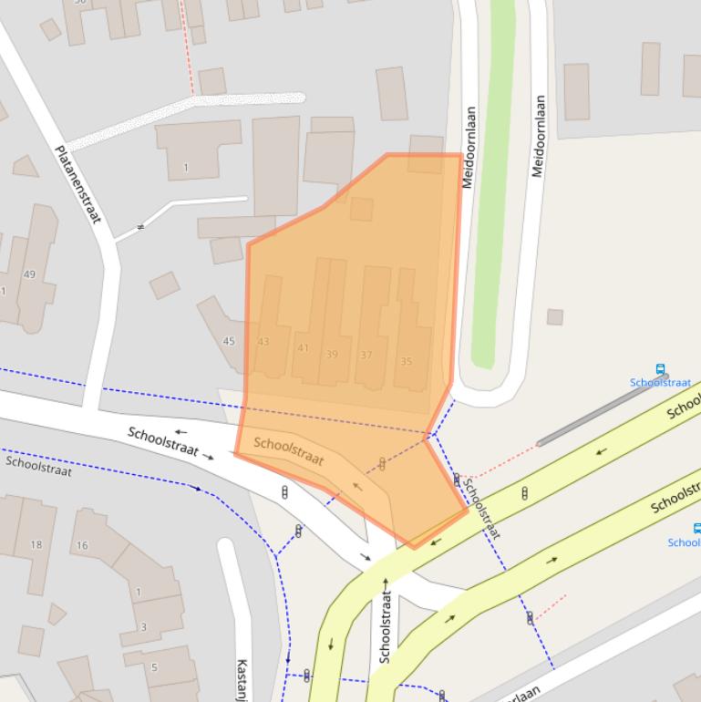 Kaart van postcodegebied 7606EG.