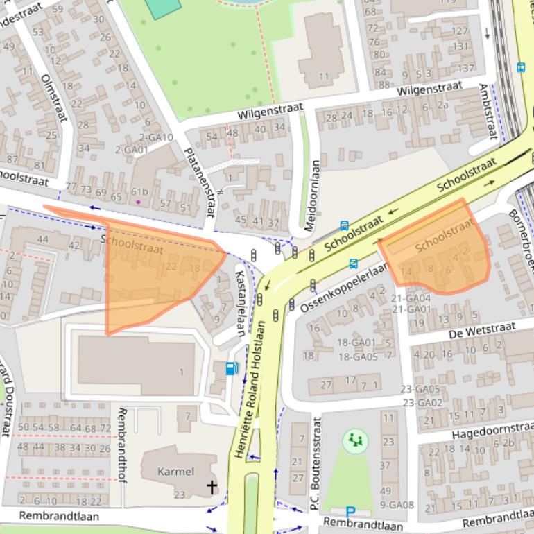 Kaart van postcodegebied 7606EN.