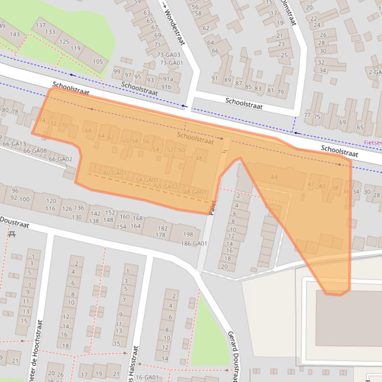 Kaart van postcodegebied 7606EP.