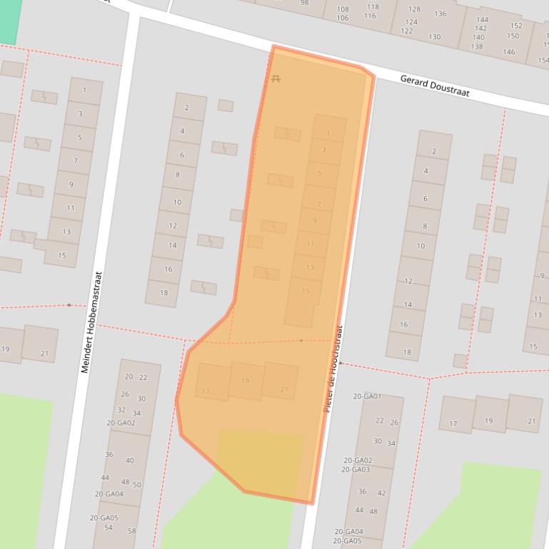 Kaart van postcodegebied 7606EV.