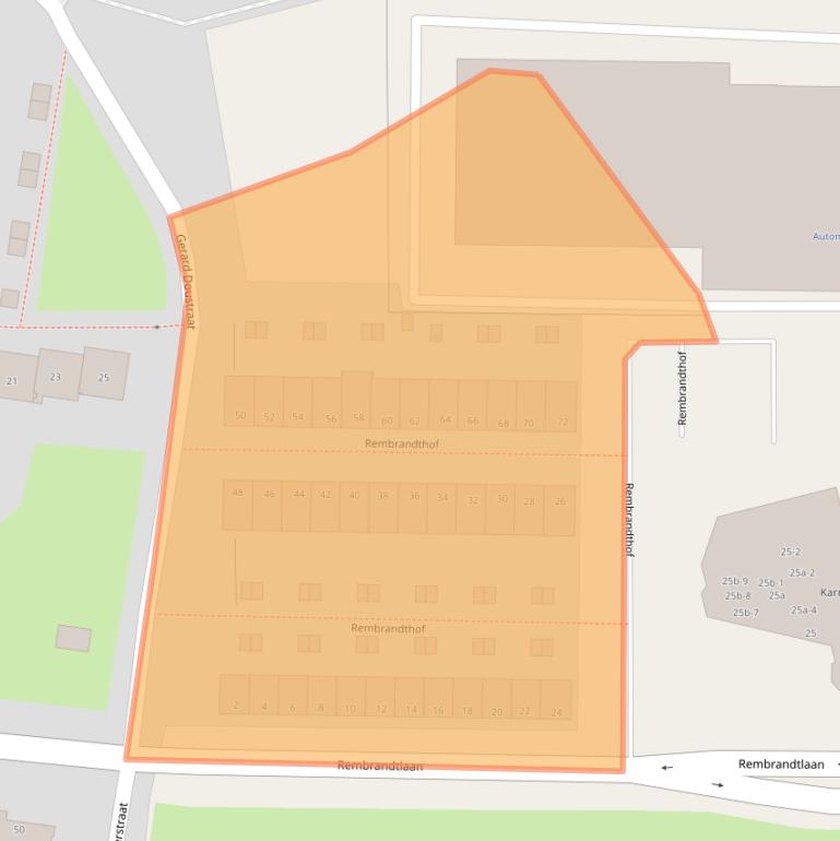 Kaart van postcodegebied 7606GS.