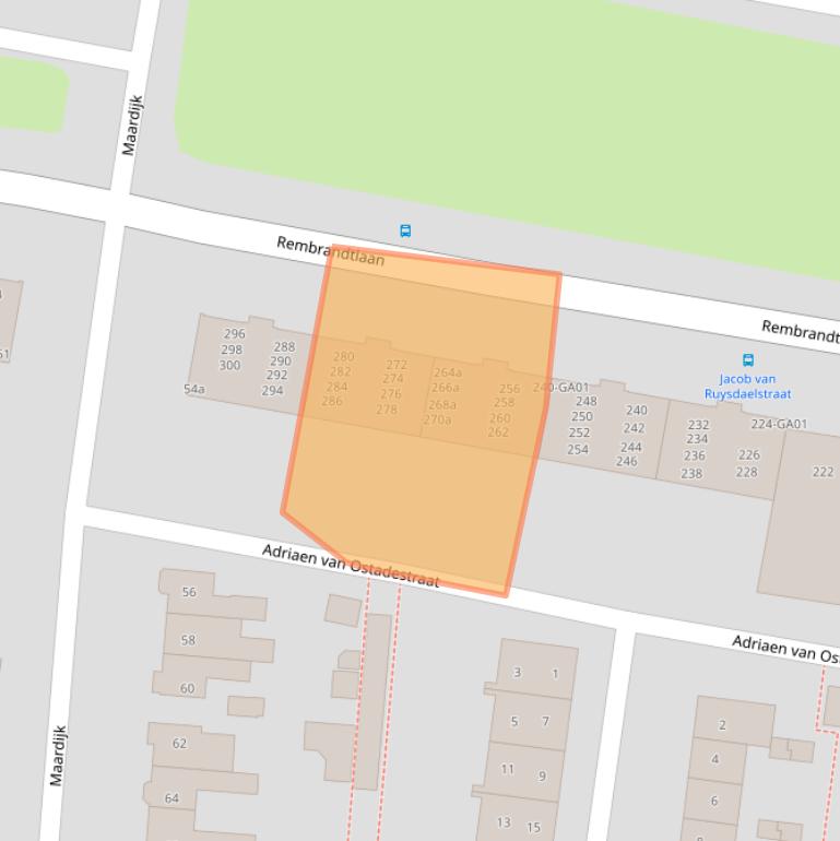 Kaart van postcodegebied 7606GV.