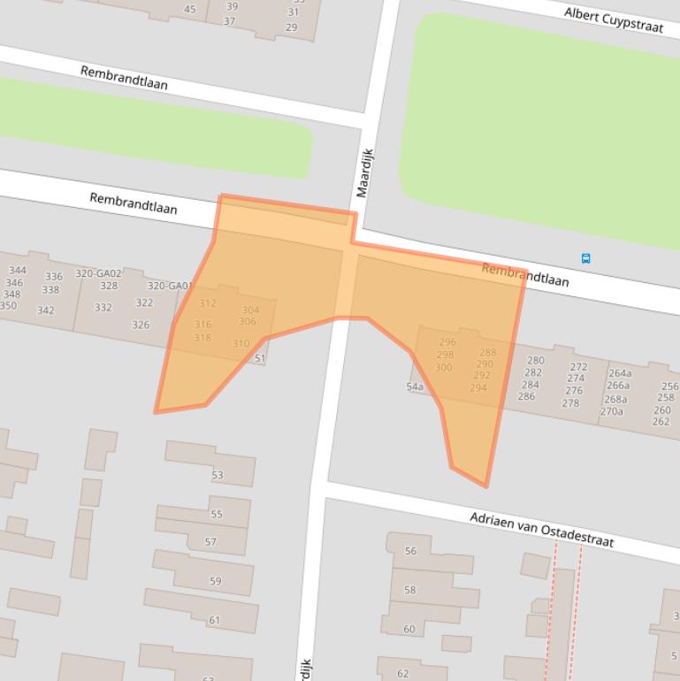 Kaart van postcodegebied 7606GW.