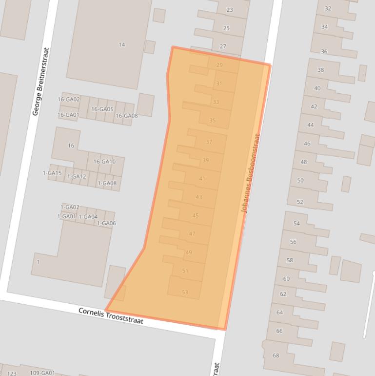 Kaart van postcodegebied 7606HB.