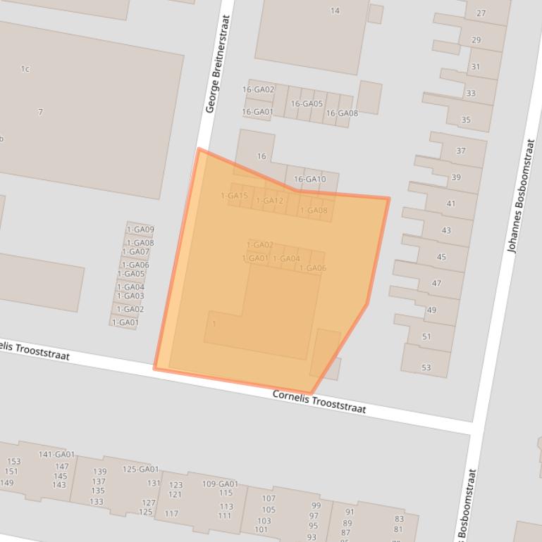 Kaart van postcodegebied 7606HE.